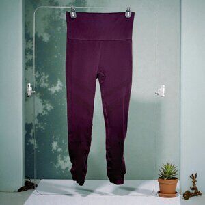 Victoria’s Secret PINK Ultimate Burgundy High Waist Ribbed Leggings size Medium